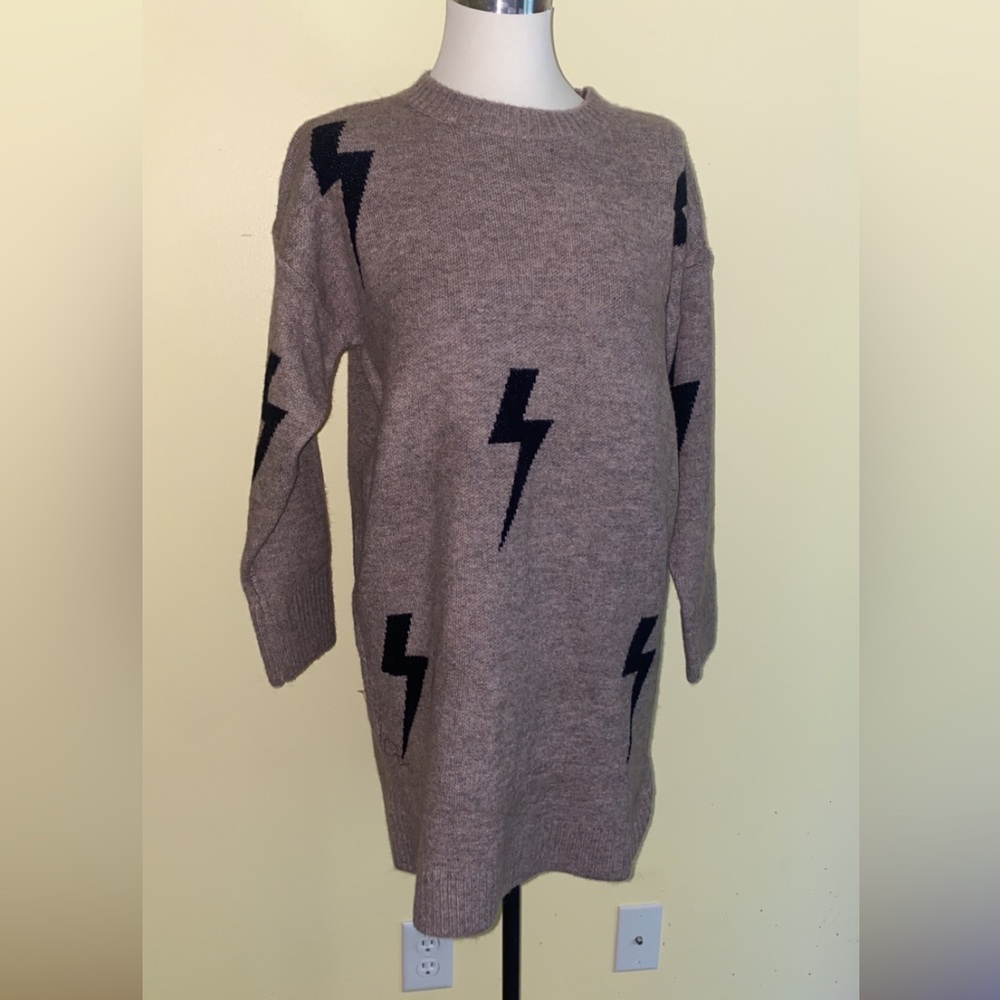 Lighting Bolt Sweater Dress